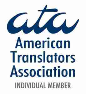 American Translators Association Individual Member Logo